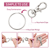 25Pcs Alloy Swivel Lobster Claw Clasps PALLOY-CJ0003-02-5