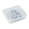 30Pcs 3 Styles Floral Printed Porcelain Beads PORC-FS0001-05-6