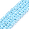 Electroplate Glass Beads Strands EGLA-A044-P3mm-A06-1