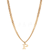 1Pc 304 Stainless Steel Letter Pendant Necklaces NJEW-LP0001-33P-G-1