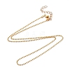 Brass Ball Chains Necklace Making NJEW-JN02838-02-1