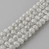 Synthetic Crackle Quartz Beads Strands GLAA-S134-6mm-09-1