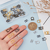 32Pcs 4 Colors Alloy Buckle DIY-FG0005-99-3