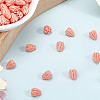100Pcs Dyed Synthetic Coral Carved Beads CORA-SP0001-10-7