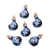 Alloy Enamel Pendants ENAM-D023-10KCG-1