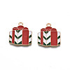 Christmas Alloy Enamel Pendants ENAM-Q442-60-2