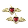 Brass Micro Pave Cubic Zirconia Pendants KK-U060-06G-1