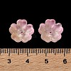 Dyed & Heated Gradient Color Glass Bead Cap GLAA-D307-01-4