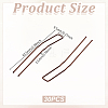 30Pcs Spray Painted 304 Stainless Steel Hair Forks for Women OHAR-GA0001-12B-2
