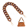 Leopard Print Pattern Acrylic Curb Chain Bag Handles FIND-WH0120-03A-1