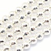 Electroplate Non-magnetic Synthetic Hematite Beads Strands G-L485-02A-S-1