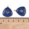Dyed Natural Sesame Jasper Pendants KK-C251-01C-01-3