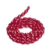 Lab Grown Red Corundum Beads Strands GG-CBAC488-01B-4