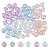 84Pcs 6 Colors UV Plating Opaque Acrylic Pendants PACR-DC0001-02-1