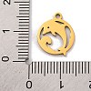 201 Stainless Steel Charms STAS-U016-06G-01-3