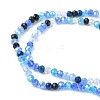 Electroplate Glass Beads Strands EGLA-yw0002-C01-2