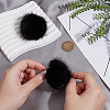 Faux Mink Fur Shoe Decorations AJEW-WH0518-96-3