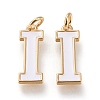 Brass Enamel Pendants KK-R139-04I-1