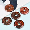Natural Brecciated Jasper Pendants G-C220-F02-50mm-2