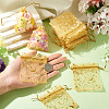 30Pcs Gold Stamping Moon Star Organza Drawstring Gift Bags ABAG-TA0002-21C-6