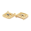 Rack Plating Brass Cubic Zirconia Pendants KK-D073-25G-06-2