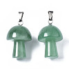Natural Green Aventurine Pendants G-N0325-10G-2