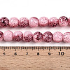 Transparent Baking Paint Glass Beads Strands DGLA-N009-10mm-03-5