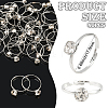 40Pcs Adjustable Alloy Rhinestone Finger Rings for Women RJEW-SP0001-02P-2