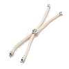 Twisted Nylon Cord Silder Bracelets DIY-B066-03P-28-1