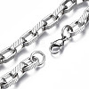 Non-Tarnish 201 Stainless Steel Chunky Cable Chain Bracelet for Men Women BJEW-S057-75-3