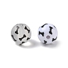 Printed Opaque & Frosted Transparent Acylic Beads AC-CBAE004-05C-2