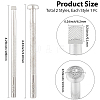 2Pcs 2 Styles DIY Alloy Steel Leathercraft Stamps TOOL-GF0003-53C-2