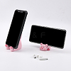 Globleland 2Pcs 2 Style Cute Pig Resin Mobile Phone Holders AJEW-GL0001-57-3