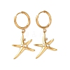 304 Stainless Steel Rhinestone Dangle Hoop Earrings for Women EJEW-F417-01G-02-4