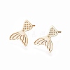 Brass Ear Studs EJEW-I227-01G-1