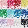 Olycraft 4 Sets 2 Style Plastic Round Beads KY-OC0001-07-4