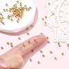 SHEGRACE Brass Textured Round Beads XGRPCU075-296G-5