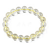 Synthetic Citrine Beaded Stretch Bracelets BJEW-Q692-48A-3