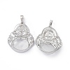 Natural Quartz Crystal Pendants G-H283-01W-2