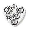 Tibetan Style Alloy Pendant Rhinestone Settings PALLOY-P293-031AS-1