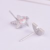 Brass Asymmetrical Stud Earrings EJEW-BB63620-A-3
