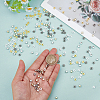 500Pcs 2 Colors CCB Plastic Beads CCB-ME0001-07-4