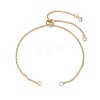 304 Stainless Steel Curb Chain Bracelet Slider Making AJEW-JB01244-01-1