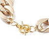 CCB Plastic& Acrylic Curb Chain Necklace & Dangle Stud Earrings SJEW-JS01233-03-7