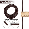 5M Braided Leather Cord with Core WL-BBC0001-01C-01-2