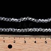 Electroplate Transparent Glass Beads Strands X-EGLA-A035-T3mm-A19-4