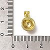 Brass Micro Pave Clear Cubic Zirconia Enamel Pendants KK-M297-05G-3