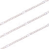 Soldered Brass Coated Iron Curb Chains CH-CJ0001-01A-S-4