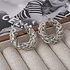 Brass Hoop Earring for Women LS-EJEW-L288-002P-1