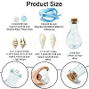 Ocean Beach Theme Glass & Shell Beads Wish Bottle DIY Making Kits DIY-FS0007-57-4